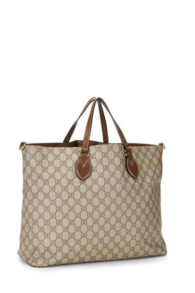 Gucci Brown GG Supreme Canvas Tote Large — photo 2