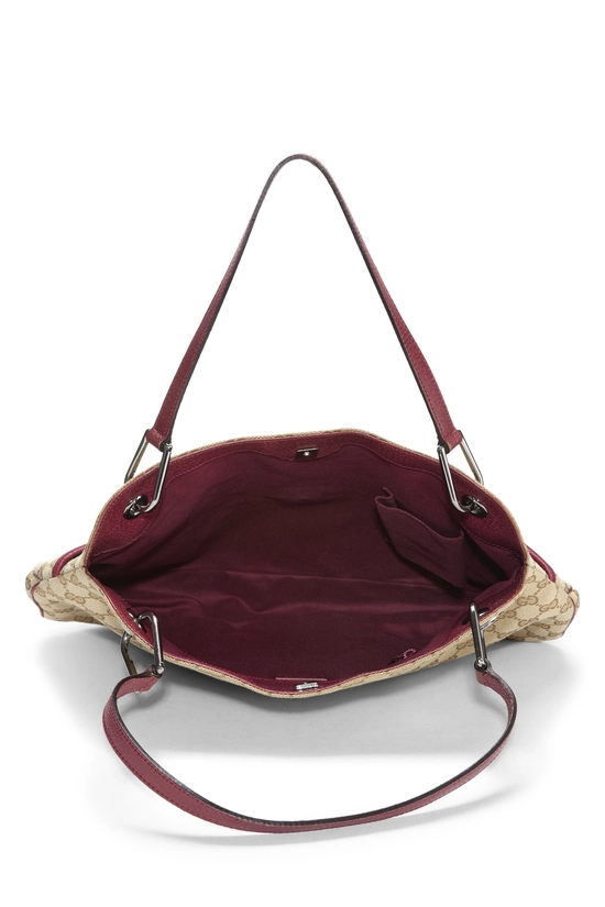 Burgundy Original GG Canvas Eclipse Tote, , large image number 5