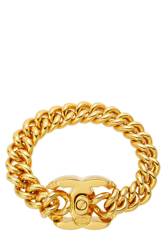 Chanel Gold 'CC' Turnlock Bracelet Large Q6J0NN17D5073
