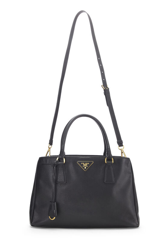 Prada Medium Saffiano Leather Tote Bag - Black