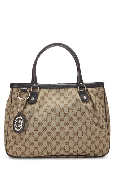 Gucci Original GG Canvas Zip Sukey Handbag