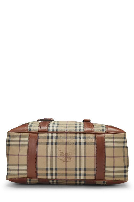 Brown Haymarket Check Coated Canvas Briefcase, , large image number 5