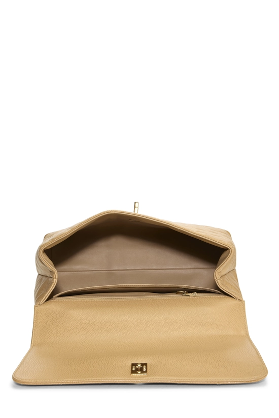 Beige Quilted Caviar Kelly, , large image number 5