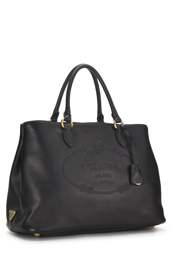 Black Glacé Calfskin Convertible Handle Bag, , large image number 1