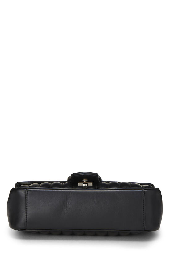 Black Leather GG Marmont Shoulder Bag Small, , large image number 4
