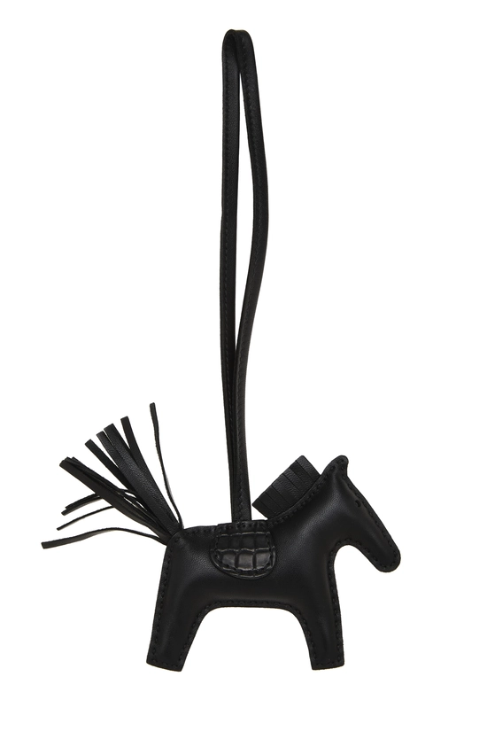 Black Milo & Alligator Leather Rodeo Bag Charm PM, , large image number 1