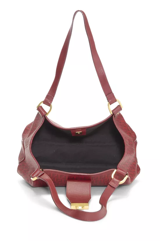 Red Zucca Coated Canvas Chiusura Tote, , large image number 5