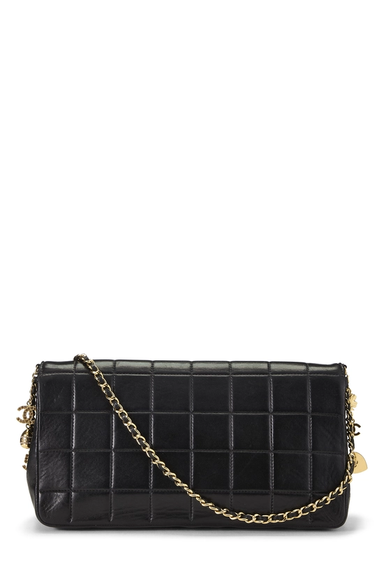 Black Lambskin Chocolate Bar Charms Shoulder Bag, , large image number 3