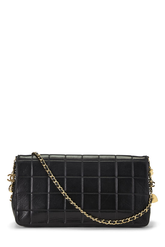 Black Lambskin Chocolate Bar Charms Shoulder Bag, , large image number 3