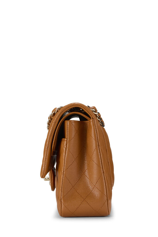 Orange Quilted Caviar Classic Double Flap Medium, , large image number 2