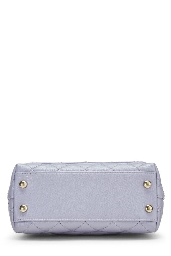 Quilted Lavender Dual Strap Crossbody Bag