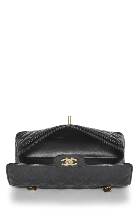 Black Quilted Caviar Classic Double Flap Small, , large image number 5