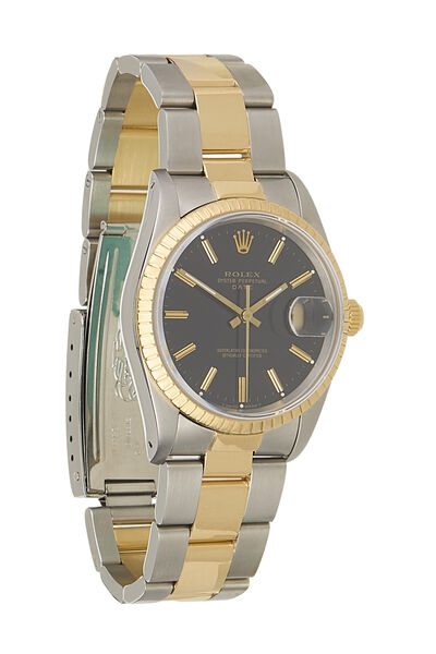 Black Dial Two-Tone Oyster Perpetual Datejust 15223 34mm