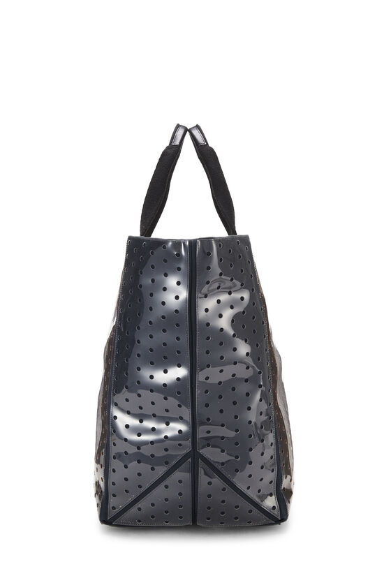 Navy & White Perforated Vinyl Beach Tote Large, , large image number 2