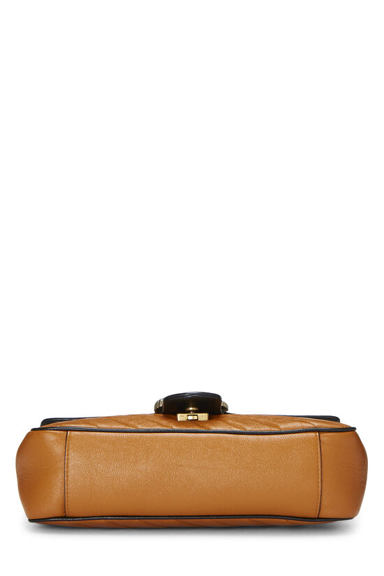 Orange Leather Torchon Marmont Shoulder Bag Small, , large image number 5