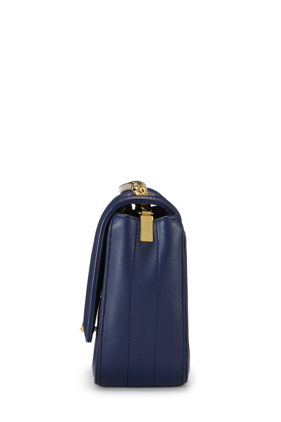 Navy Quilted Lambskin Vicky Crossbody Small, , large image number 2