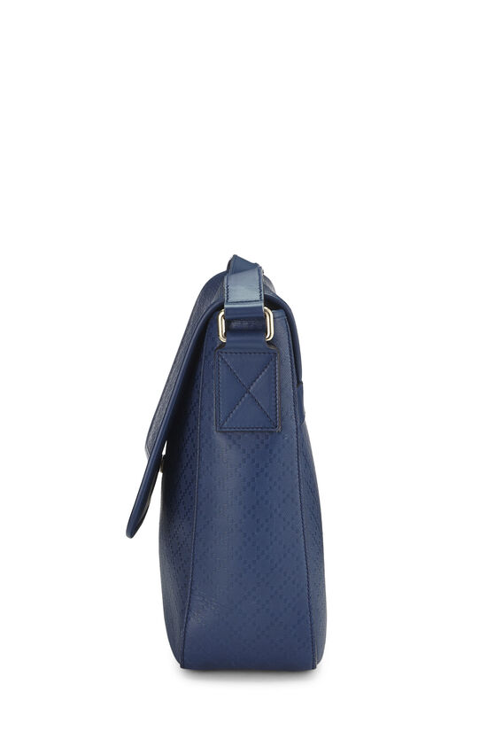 Blue Diamante Flap Messenger Bag Medium, , large image number 2