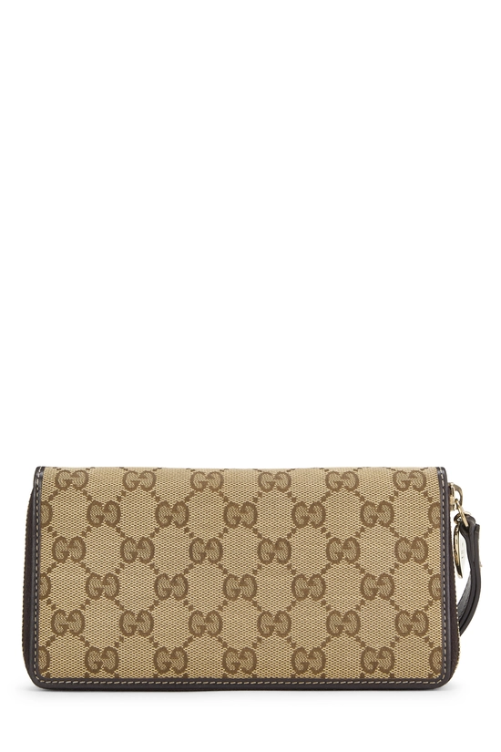 Original GG Canvas Lovely Heart Zip Around Wallet, , large image number 2