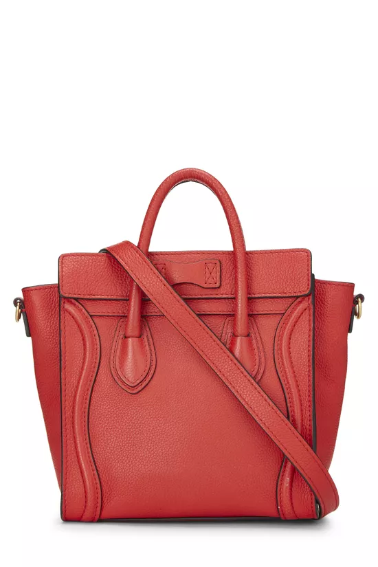 Red Leather Luggage Nano, , large image number 3