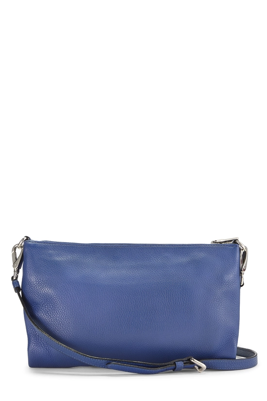 Pre-Owned Blue Vitello Daino Crossbody Bag QNB08OABBB009