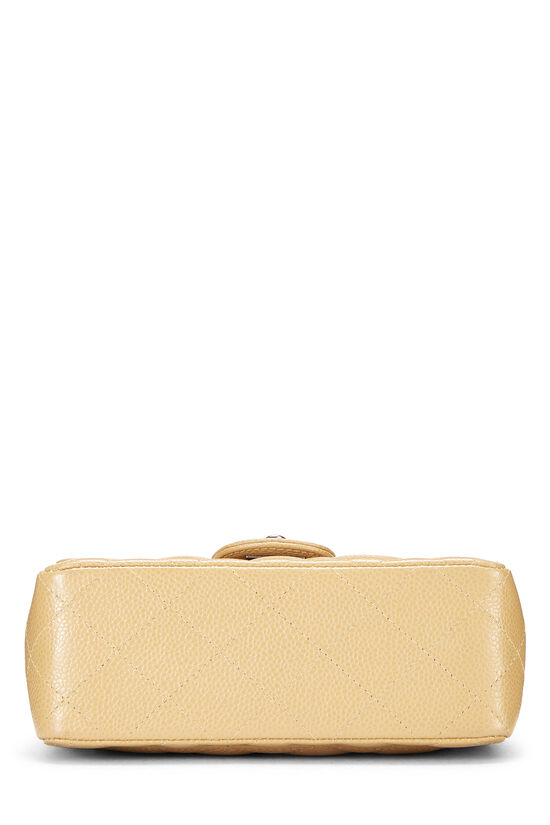 Beige Quilted Caviar Half Flap Mini, , large image number 6