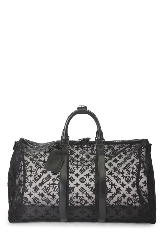 Virgil Abloh x Louis Vuitton Black Mesh Keepall Bandouliere 50, , large image number 0