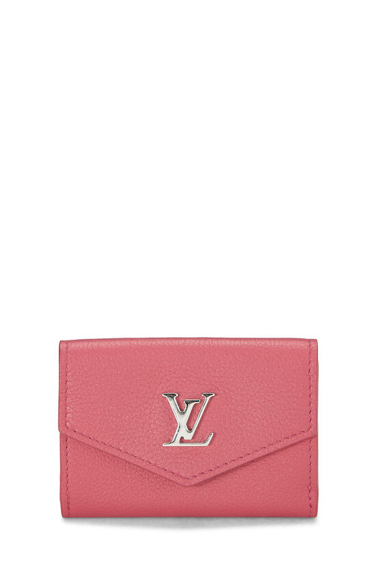 Pink Calfskin Lockmini Wallet, , large image number 0