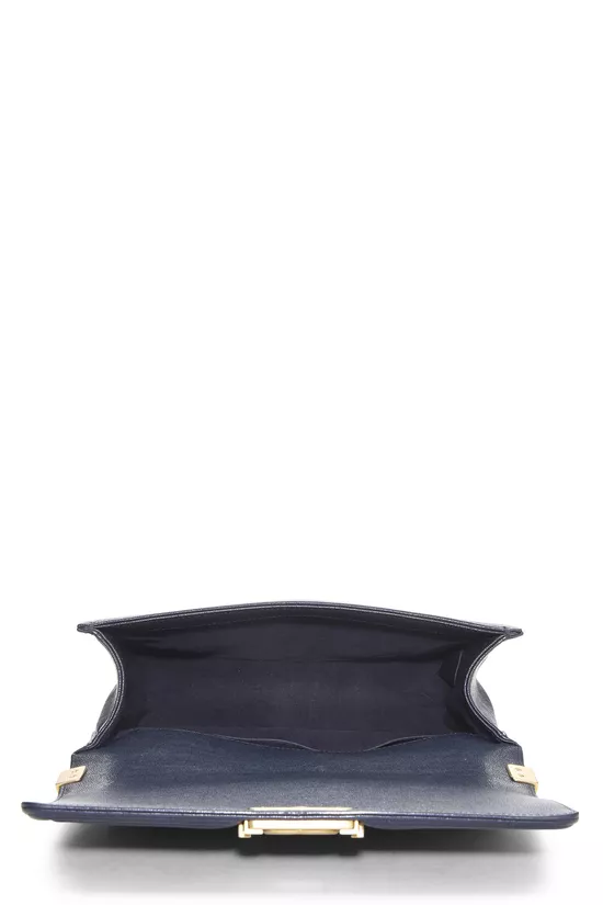 Navy Quilted Caviar Boy Bag Medium, , large image number 5