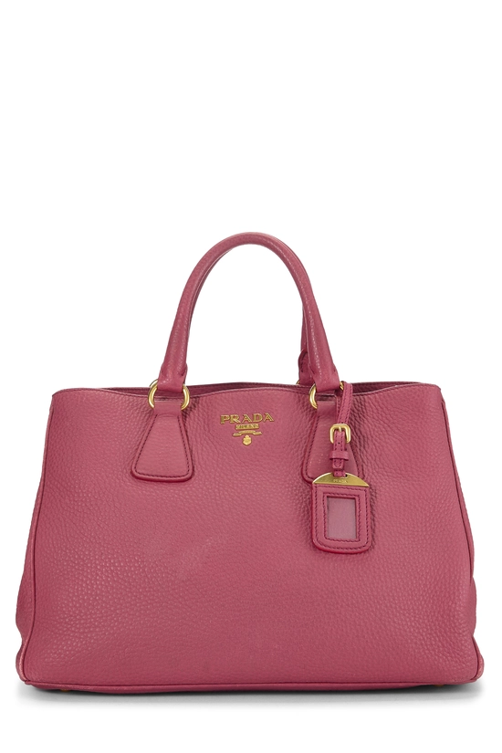 Pink Vitello Daino Convertible Handle Bag Medium, , large image number 0