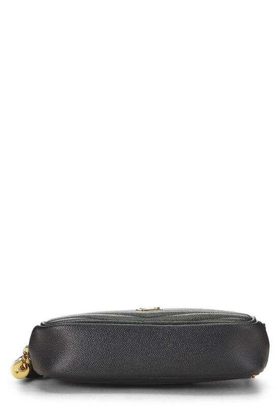 Black Chevron Leather Lou Camera Bag Mini, , large image number 4