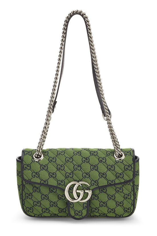 Green Original GG Canvas Marmont Shoulder Bag Small, , large image number 0