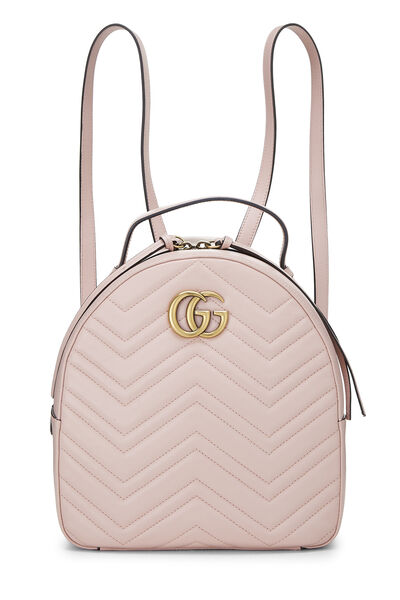 Pink Leather GG Marmont Backpack