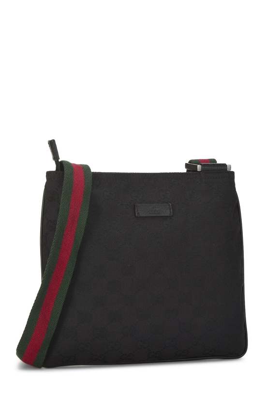 Black GG Canvas Web Strap Messenger Small, , large image number 1