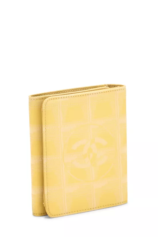 Yellow Nylon Travel Line Compact Wallet, , large image number 1