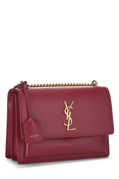 YSL Red Calfskin Leather Sunset Medium — photo 2