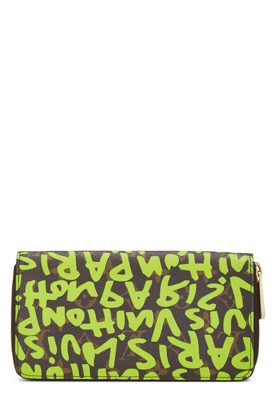 Stephen Sprouse x Louis Vuitton Monogram Green Graffiti Zippy Continental, , large image number 3