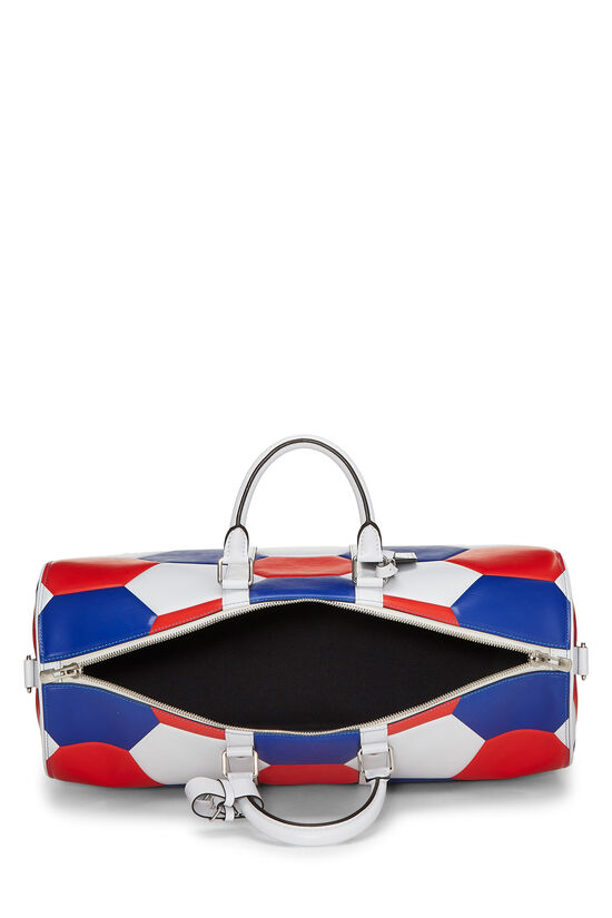 FIFA World Cup Red, White & Blue Leather Keepall Bandouliere 50, , large image number 5