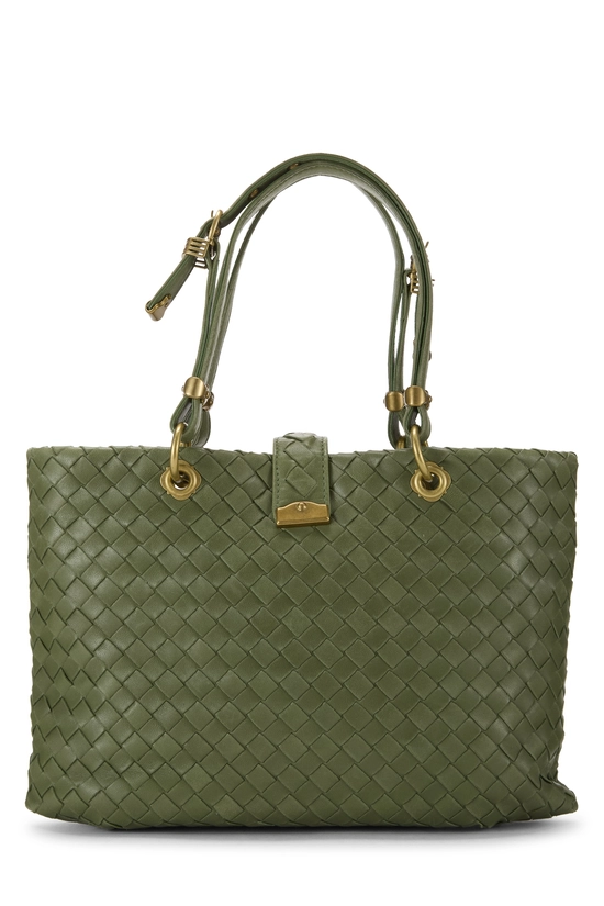 Green Intrecciato Capri Tote Small, , large image number 3