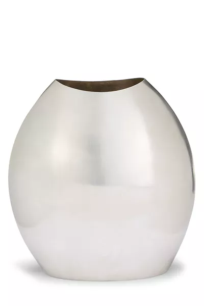Silver Plated Bean Vase Tall
