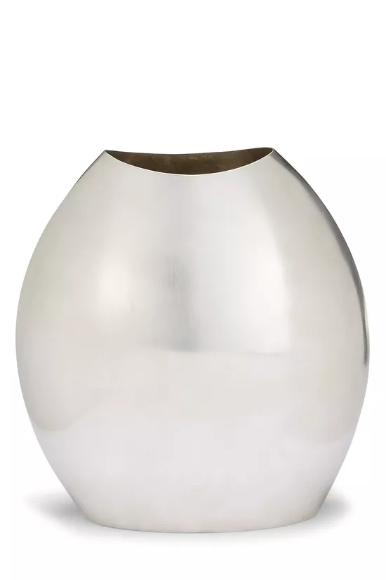 Silver Plated Bean Vase Tall, , large image number 0