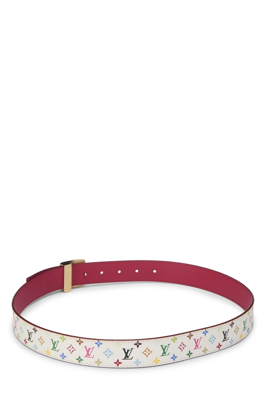 Takashi Murakami x Louis Vuitton White Monogram Multicolore Ceinture 85, , large image number 2