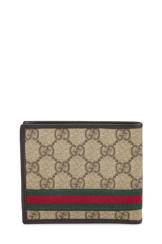 Brown GG Supreme Canvas Bifold Wallet, , large image number 2