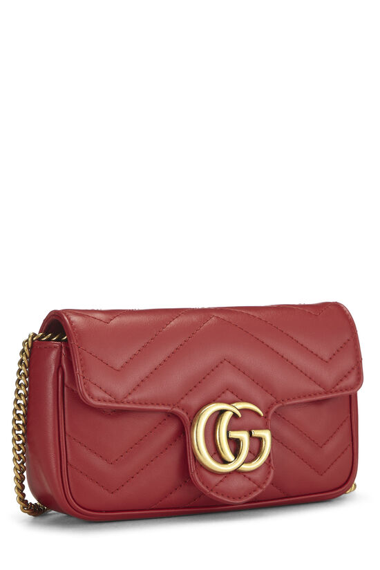Red Leather Marmont Crossbody Super Mini, , large image number 1
