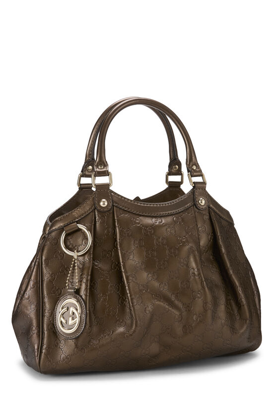 Brown Guccissima Sukey Tote, , large image number 1