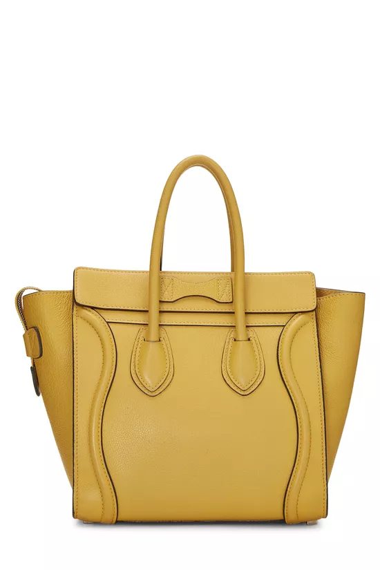 Yellow Leather Luggage Micro, , large image number 3