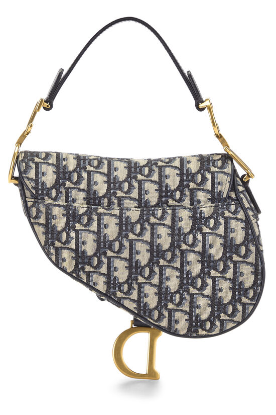 Navy Oblique Jacquard Saddle Mini NM, , large image number 3