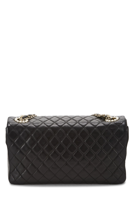 Black Quilted Lambskin Westminster Pearl Flap Medium, , large image number 3