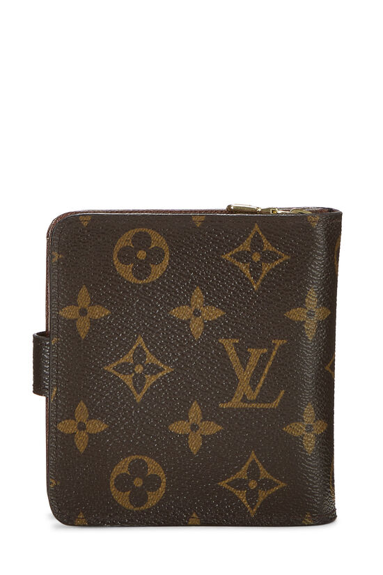 Louis Vuitton Vintage Monogram Canvas Zipped Compact Wallet