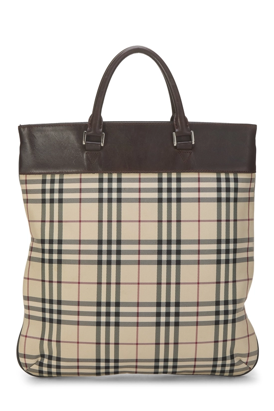 Brown Nylon Tote Large, , large image number 3