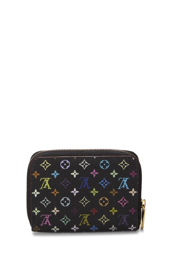 Takashi Murakami x Louis Vuitton Black Monogram Multicolore Zippy Coin Purse, , large image number 2